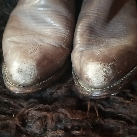 Texas 7920 Cowboy Boot  size 10 Leather Vintage - Picture 5 of 8